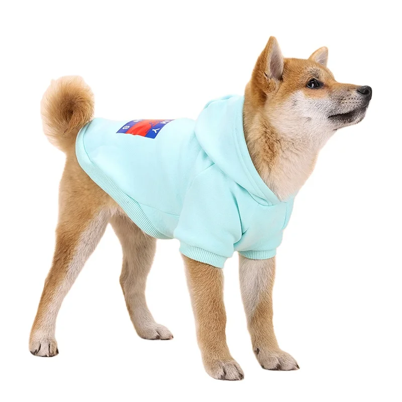 

Pet clothes for dogs autumn winter two leg sweater warm personality trend cute clothing small plain dog hoodies
