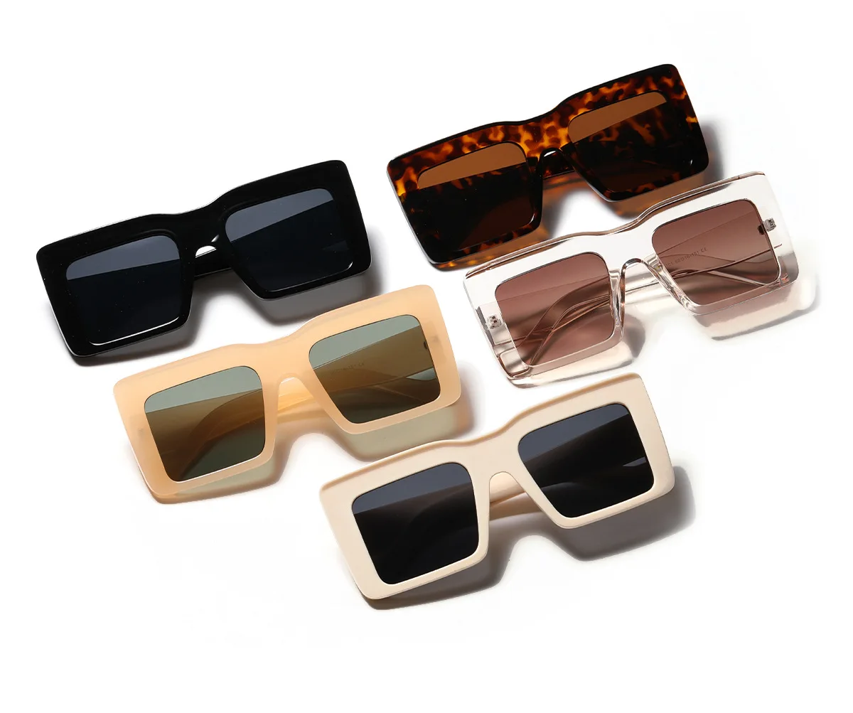 

2023 Wholesale Oversized Sunglasses Frame Type Avant-Garde Trend Modification Face Shape Sunglasses