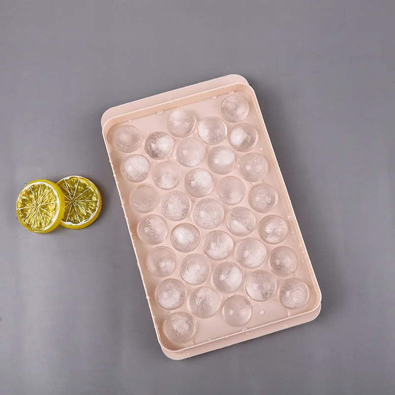 

Manufacturers wholesale ice cube trays with lid ice maker hold silicone cube tray and ball tray, Pink , blue