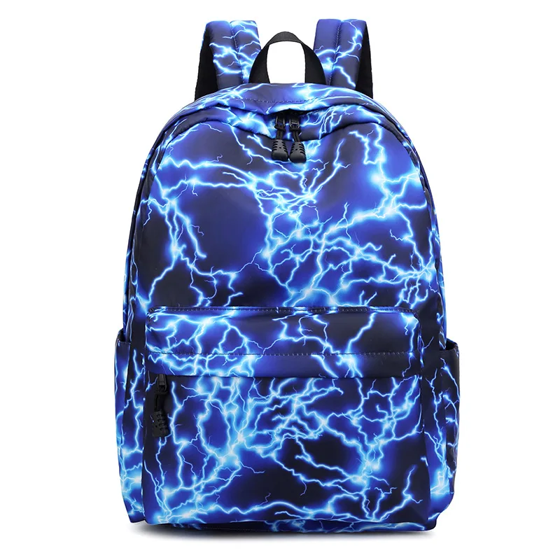 

Night Lightning Pattern School Bag Backpack For Teenage Unisex Lunch Backpack Student Book Bag, As picture