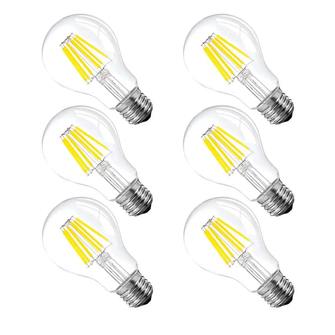 A19 12 Volt Filament Bulb Low Voltage 3W Edison Globe LED Bulbs Light 4500K Daylight Warm White Color 2700K E26 Home LED Bulb