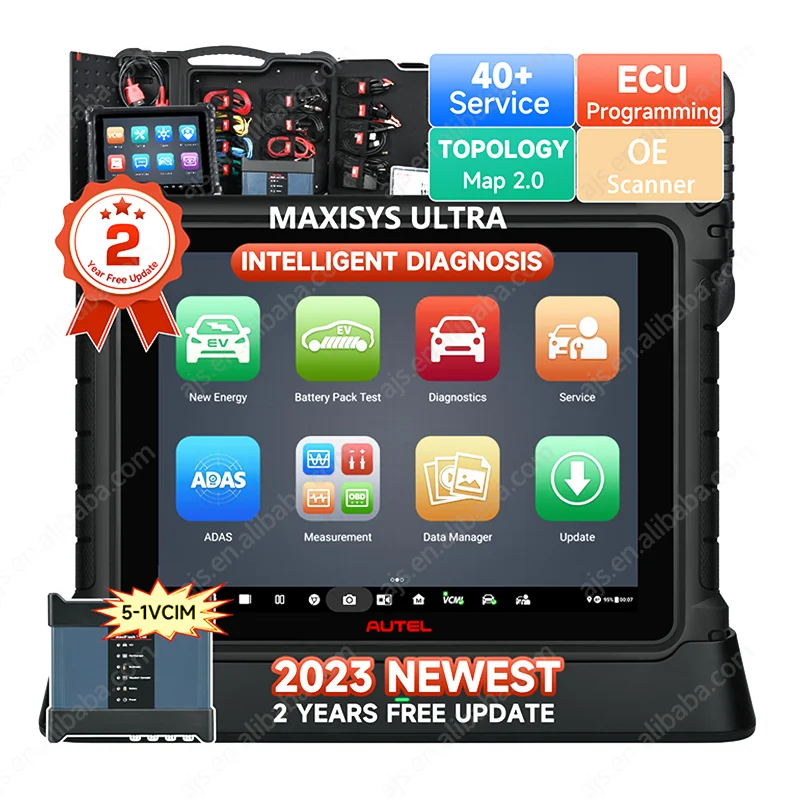 

2023 Autel Maxisys Ultra OB2 OBD2 40+ Full Service ECU Programming Intelligent Auto Diagnostic Tool Scanner With 5-in-1 VCMI