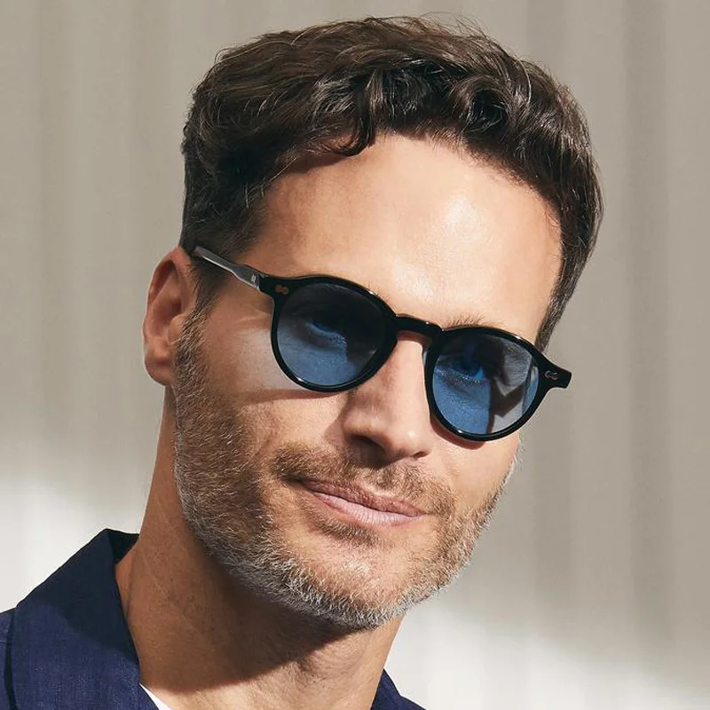 

2021 Wholesale Fashion Vintage Round Sun Glasses Women Luxury Small Men Sunglasses 2022