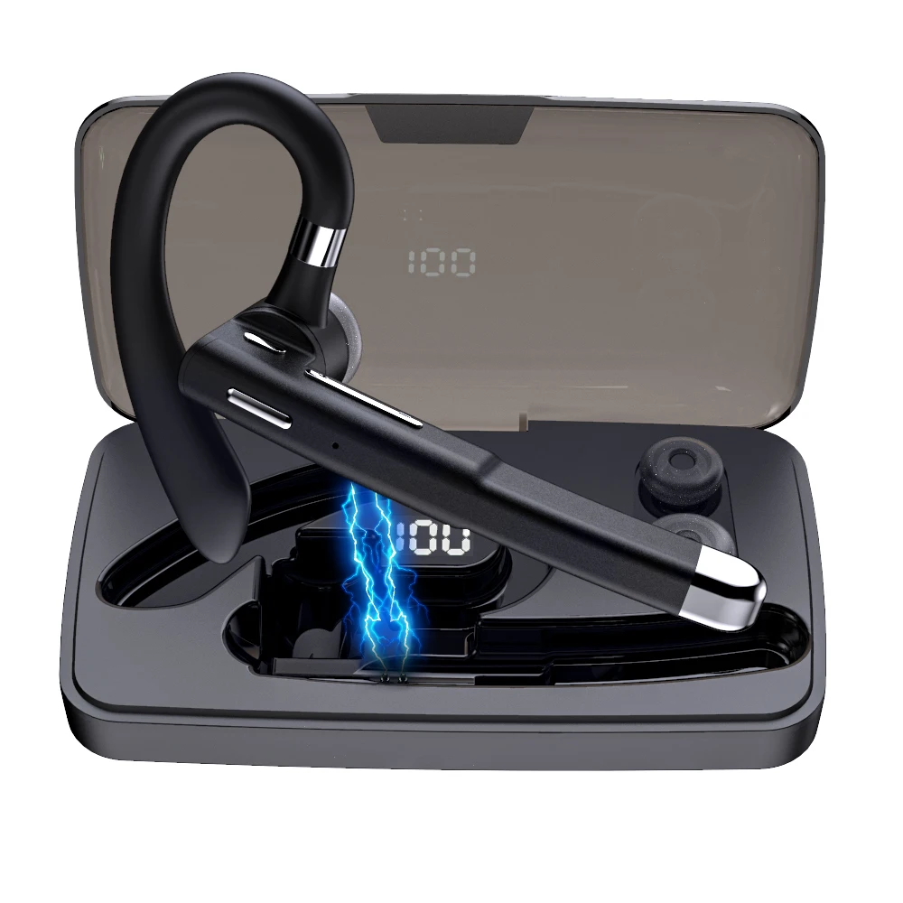 

Single Ear Business Driving Hanging Sports Headphone Headset Wireless Earphone Earbuds