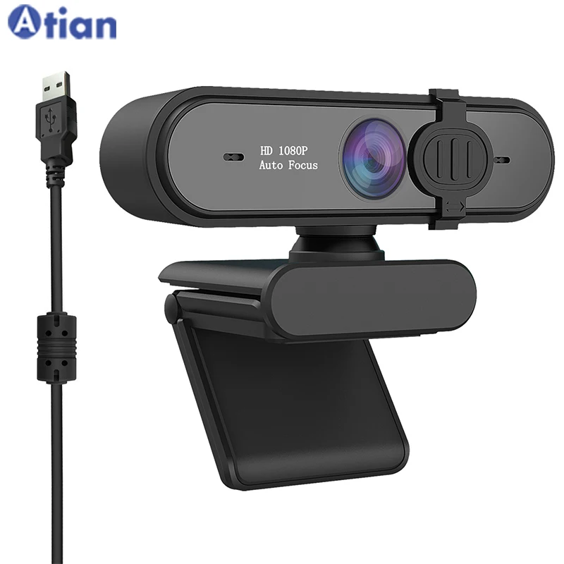 

50% Discount 95 Degree Wide Angle HD 1080P Webcam Mini Video Camera USB Webcamera For PC Computer Laptop Desktop, Black