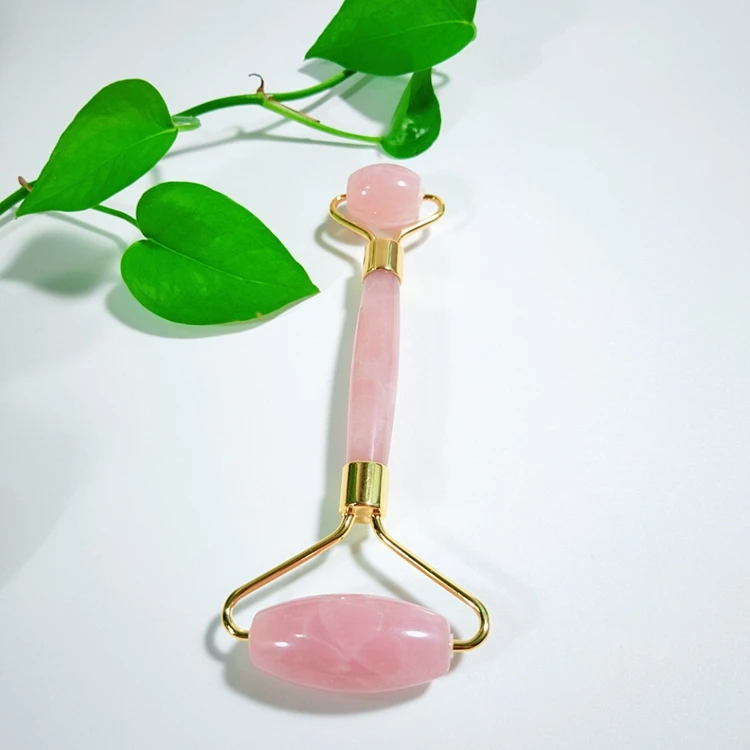 

Factory Direct High Quality rose quartz facial roller natural vibrating