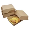 Factory direct wholesale hot sale bikini tray kraft paper ready to eat boxes instant food box with custom design