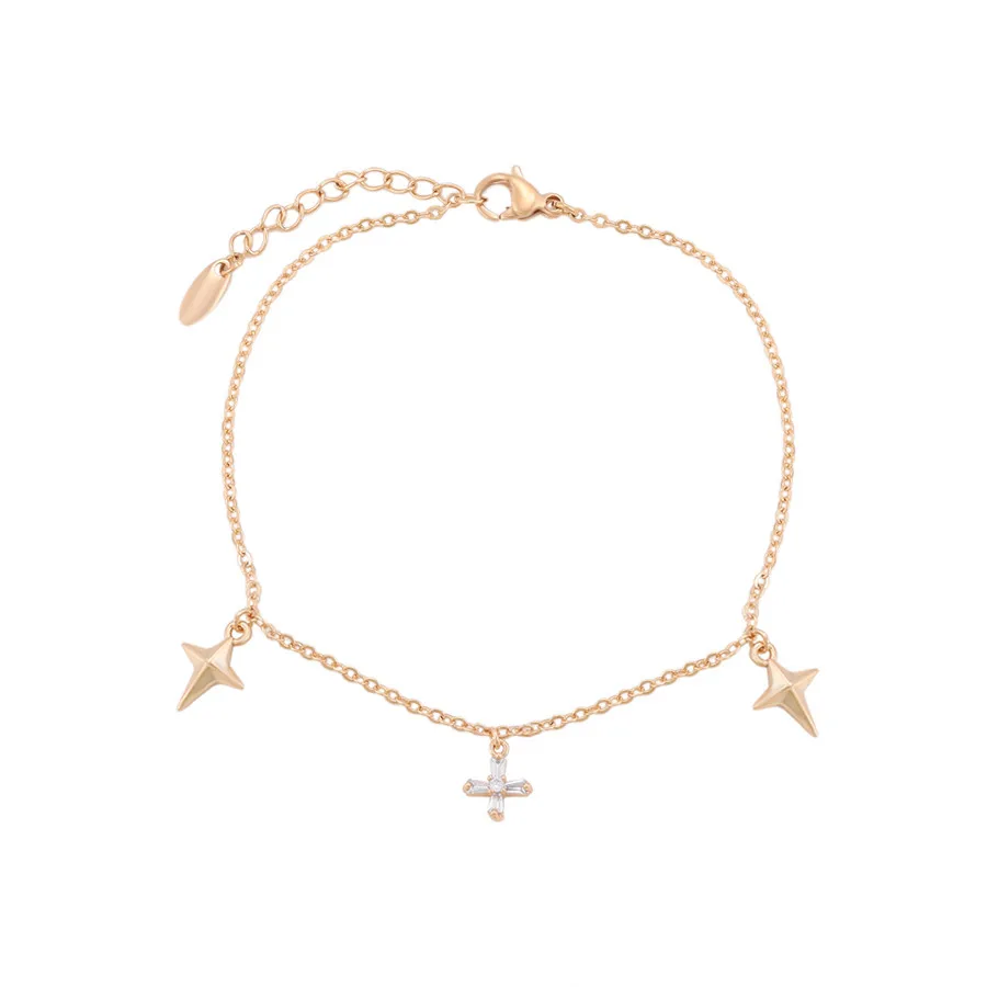 

A00727227 xuping jewelry Wholesale simple and affordable fashion 18K gold-plated cross diamond bracelet