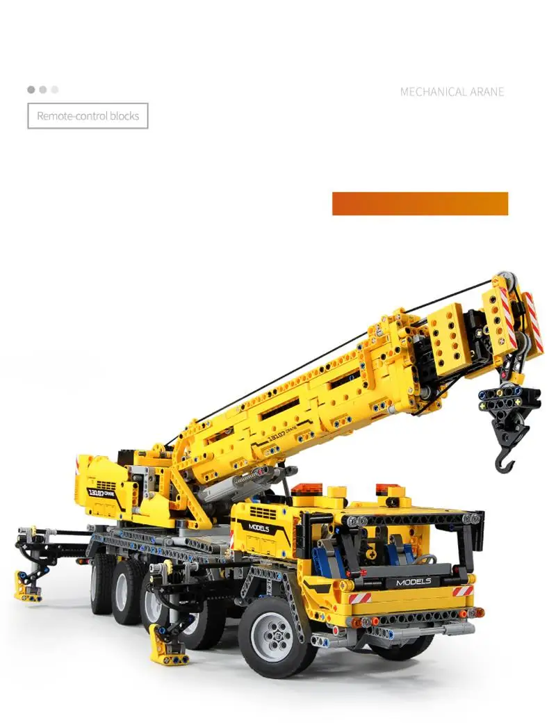 [Free Shipping] 2590pcs Motors Rough Terrain Crane Slegoingly Technic Gruas Best Gift
