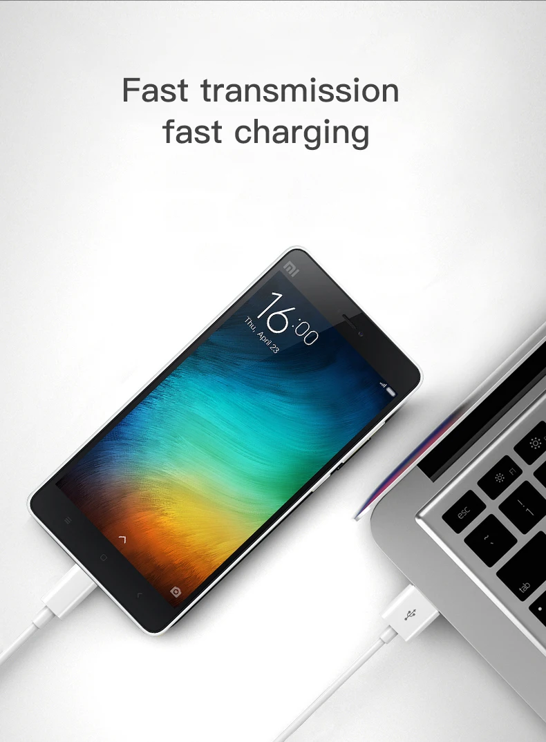 Free Shipping Standard Orginal Android 2.1A Micro USB Cable 1m White Charging Cable Cord Retail Packaging - ANKUX.COM