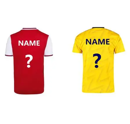 

Customized Ozil Aubameyang soccer jersey 2019/20 thailand quality Mkhitaryan Welbeck Ramsey football shirt, Red;yellow