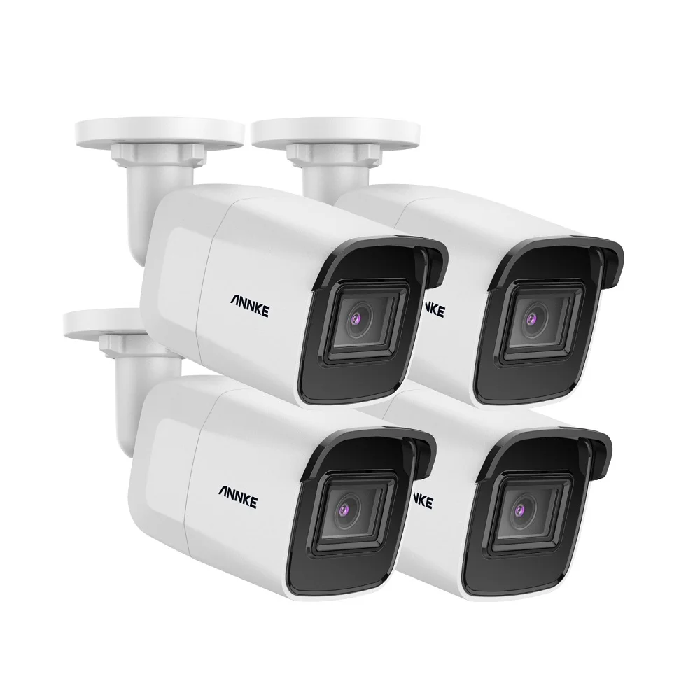 

Home 4pcs 4K Video IP Camera Set 8Mp Security CCTV Surveillance Cameras AI Human and Vehicle detection Smart CCTV Camera
