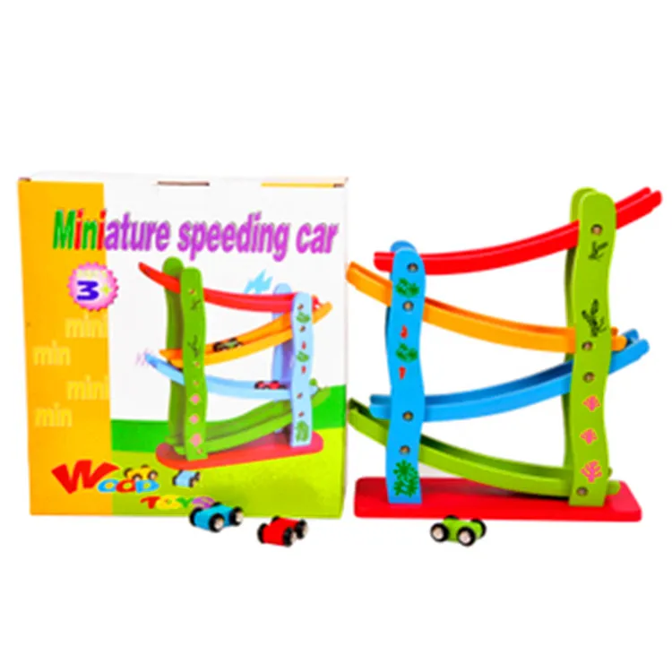 

Original Wooden Car Ramps Race Hot Sale 4 Level Toy Car Wooden Toy Car A Great Gift for Kids