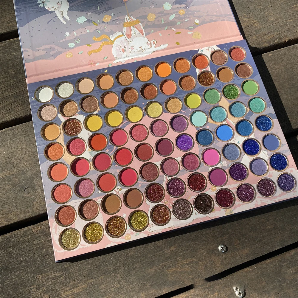 

Factory Wholesale 88 Colors Eye Shadow Palette Nude Eyeshadow Palette Private Label Pigmented Eyeshadow Palette, As show