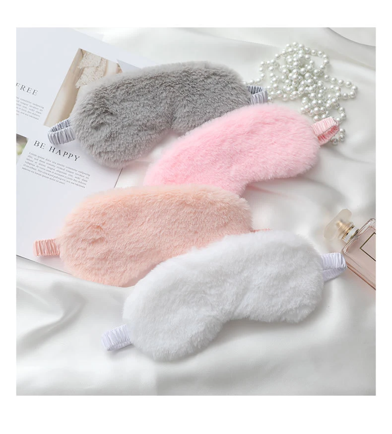 Cute Sleeping Eye Mask Soft Plush Sleeping Masks Blindfold Eye Cover ...