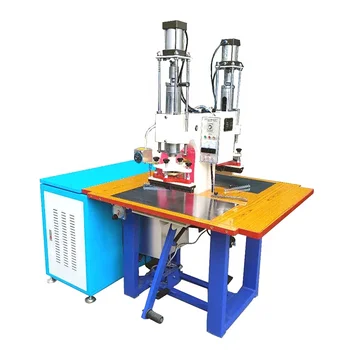 Double Head Pu Leather Patch Making Machine - Buy Pu Leather Patch ...