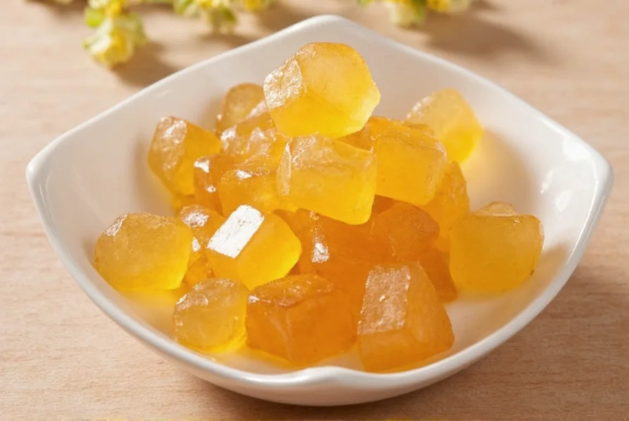 Prince of Peace Ginger Honey Crystals stored in a glass jar with proper labeling and storage conditions