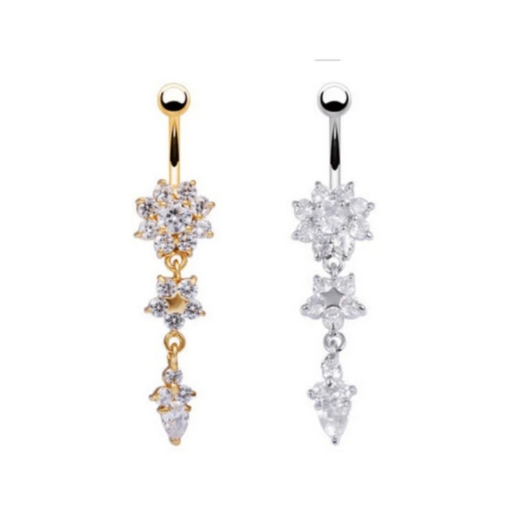 

2021 Hot Selling Steel Navel Nail Navel Piercing Jewelry Body Piercing Accessories Belly Rings