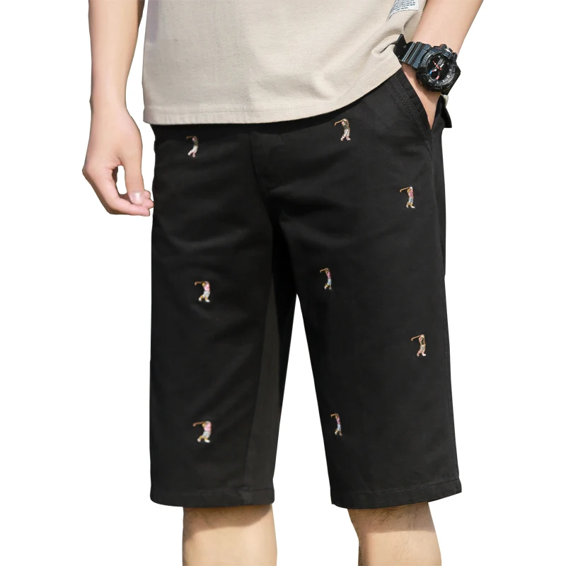 

Animal Embroidery Men's Baggy Multi Pocket Military Cargo Shorts Tactical Shorts Short Pants, Black/grey/amygreen/khaki/navy, or custom colors