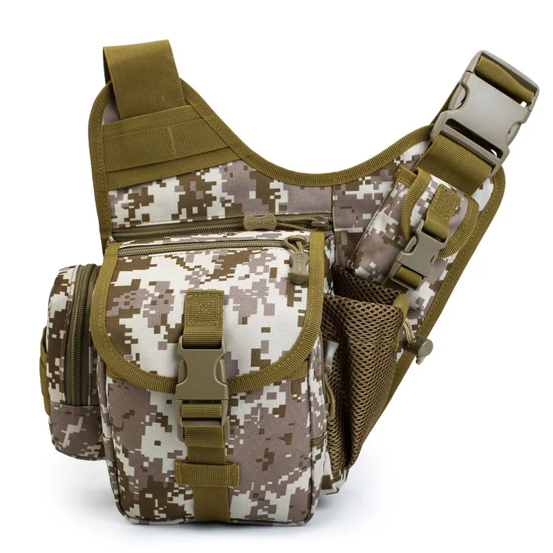 

Wholesale Camouflage Military Bag Shoulder Fanny Pack Sac Militaire Outdoor Sports Hiking Bag Bolso Tactico Saddle Fishing Bag, Customized color