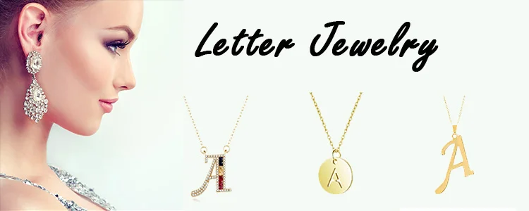 Stainless Steel Tiny Initial Necklace 