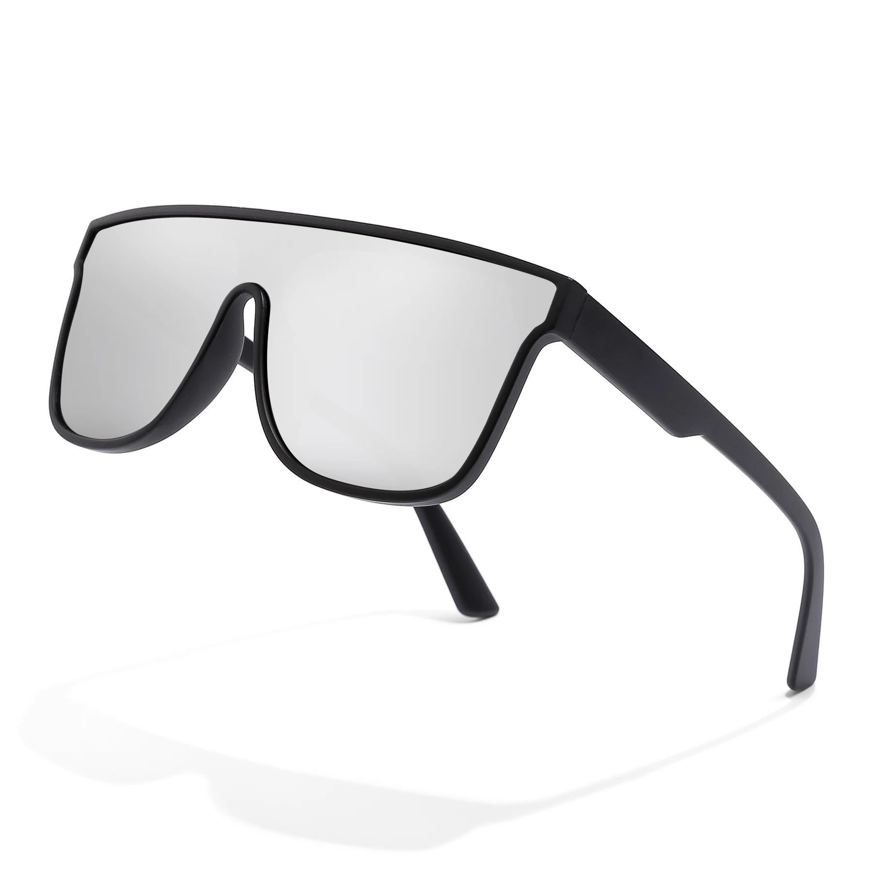

Square frame one piece lens sunglasses custom logo polarized sunglasses, Custom color