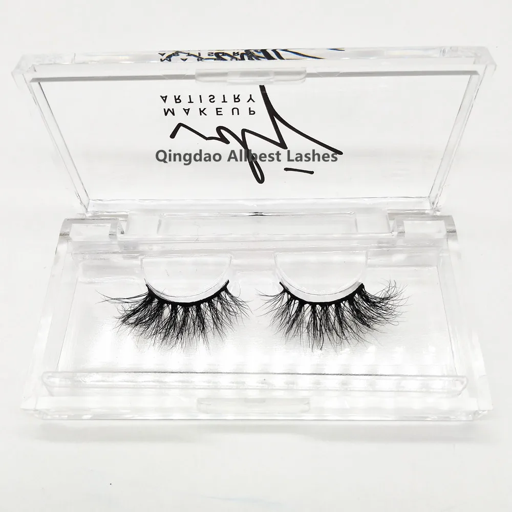 

Mink Lashes3d Wholesale Vendor Half Mink Eyelash Acrylic Lashbox Packaging