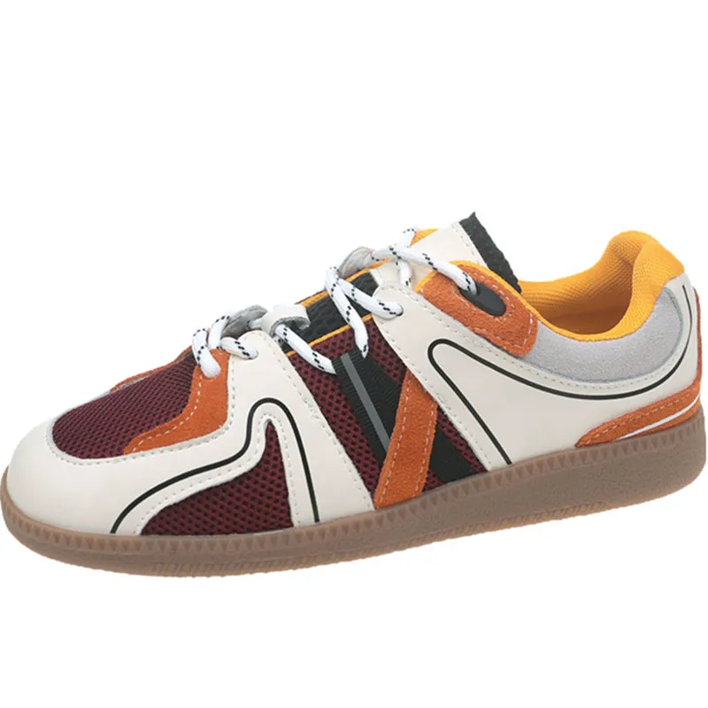 

2021 Summer New Color Matching Classic Design Women's Shoes Flat Casual Leather Sports Shoes Women's Shoes