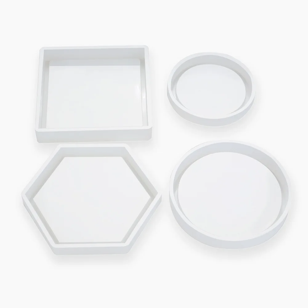 

S213 Cup Pads coaster silicone Mold for Resin Epoxy Casting Molds DYI Hexagon craft Making, Random
