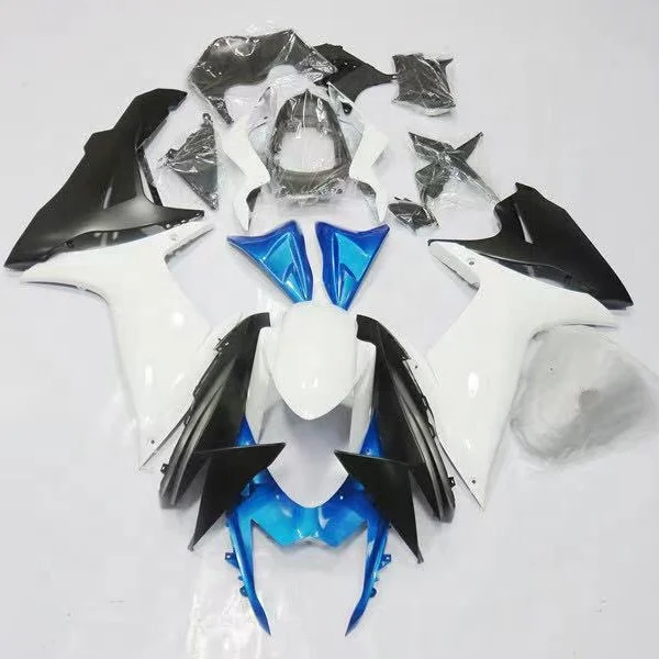 

2021 WHSC Fairing Cowl Kit For SUZUKI GSXR750 2011 ABS Plastic Fairings Kit Blue White, Pictures shown