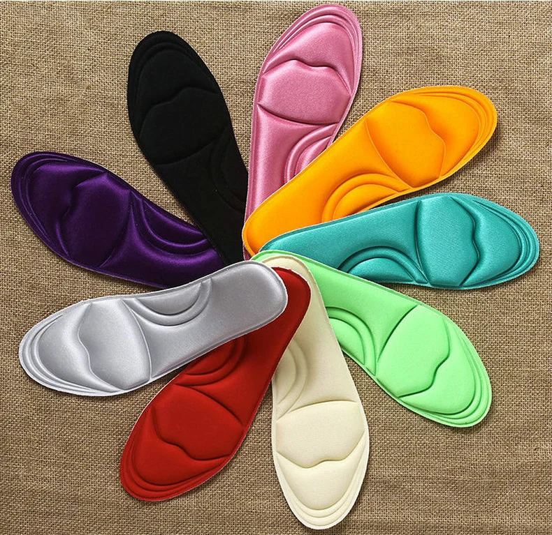

4D Design Colorful Slow Recovery Breathable Memory Foam Pad for Shoes, Silver, red, creamy white, green, blue, yellow, pink, black, purple