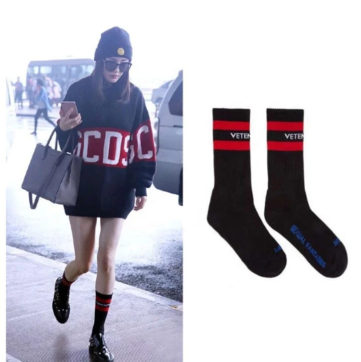 

Luxury Men's Black White Stocks Opening Men's Sphort Sock Letter Print Cotton Socks