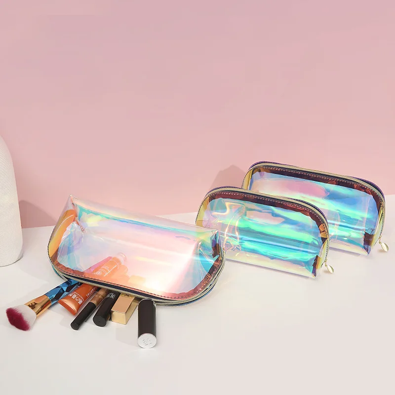 

Cosmetic Bag New PU Colorful Pillow Laser Wallet