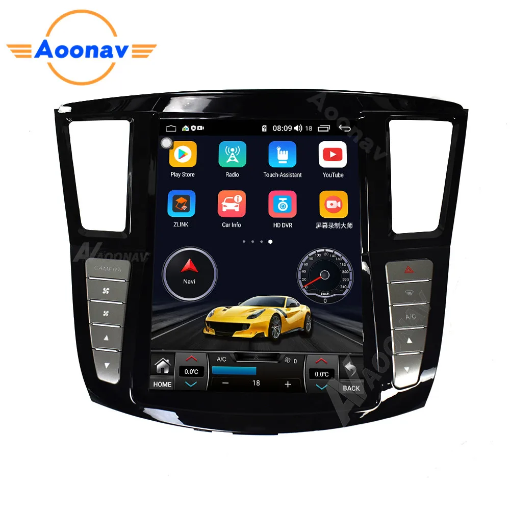 

touch screen Car video radio GPS navigation For infiniti QX60 2014-2019 car auto stereo tape recorder HD multimedia player