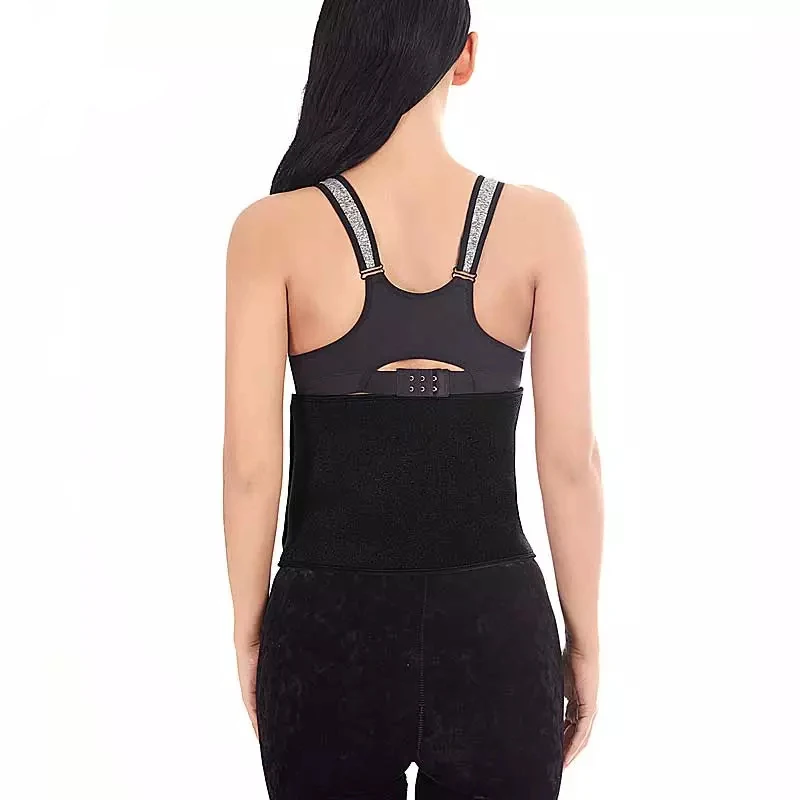 

Top sell corset belt waist trainer sweat belt waist trainer tummy trimmer belt waist trainer, Black