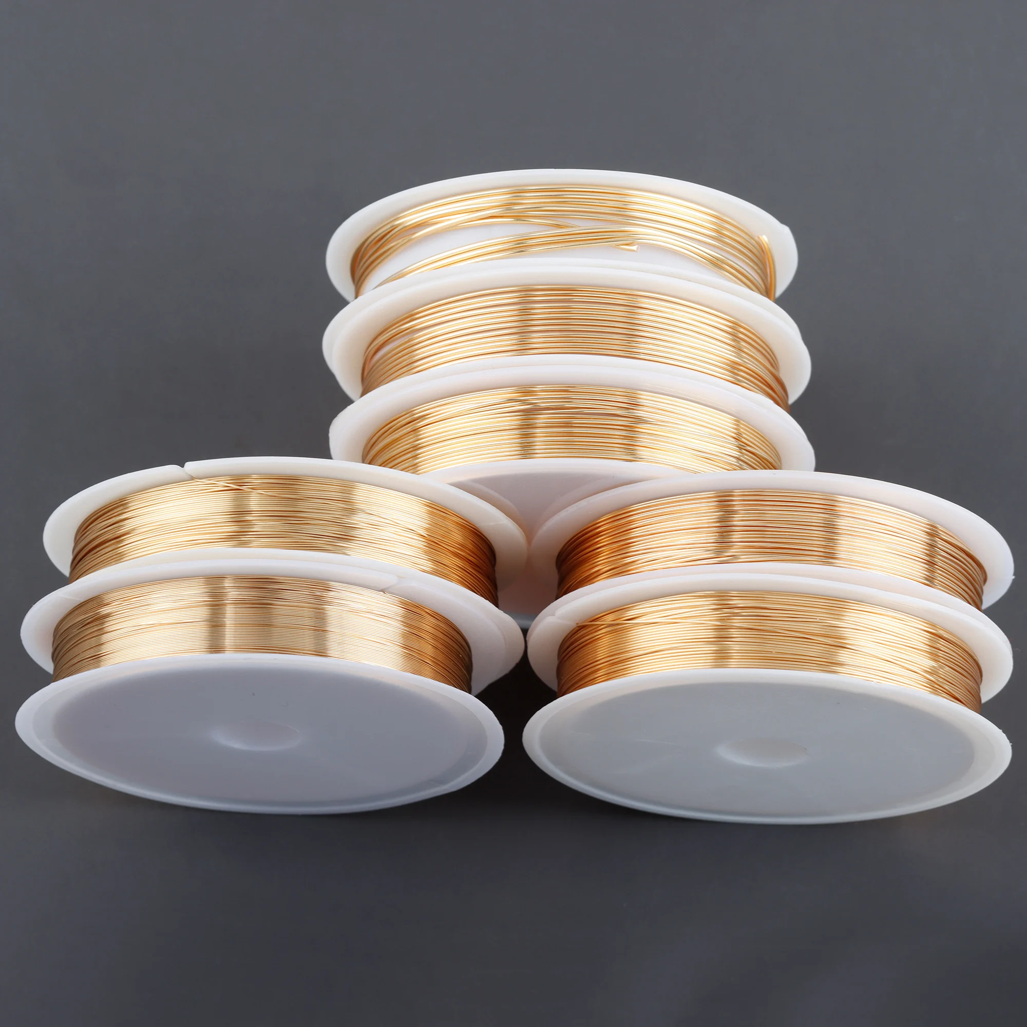 M788  1 Roll/lot Wholesale Gold Copper Wire Diy Bracelet Necklace Jewelry Making Accessories