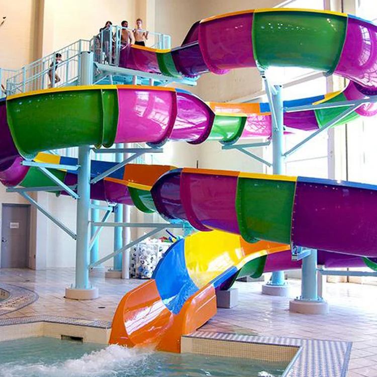 lanyong outdoor plastic tunnel cheap used swimming pool slide