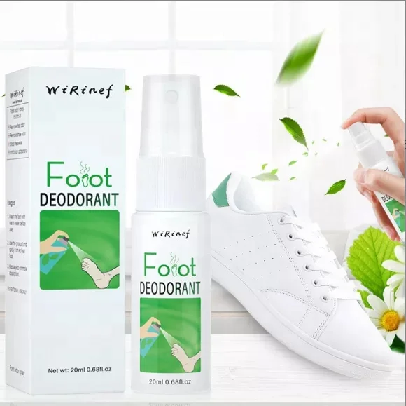 

New Refreshing Antifungal Spray For Shoes Natural Foot Deodorant Spray Shoe Freshener Deodorizer Shoe Bad Smell Remover Spray