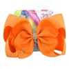 8inch JOJO child bow hair clip solid color bow hair clip girl hair accessories