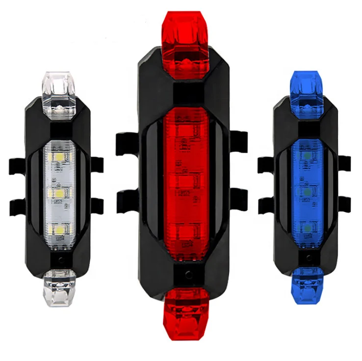 

Rear Light Bicycle Indicator Bike Led Bicycle Light Set, Led Lights Bicycle, Turn Signal Tail Light For Cycle, Transparent/red/blue