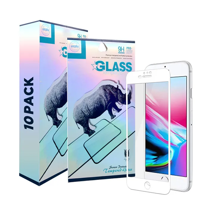 

10 in 1 9D Full Glue For iPhone 11 Mobile Screen Protector Tempered Glass Guard 3d tempered glass for iPhone 7/8 plus