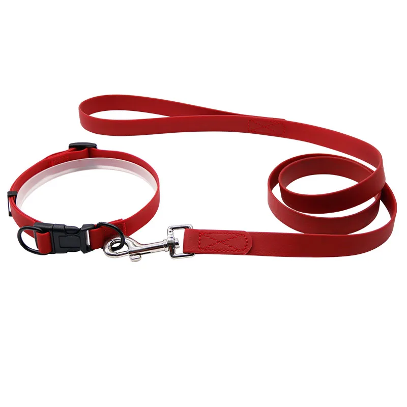 

High Quality Custom Nylon Dog Pet Collar,Waterproof Soft PVC Coated Pet Collar And Leash, Green,yellow,blue,red,orange,black,white