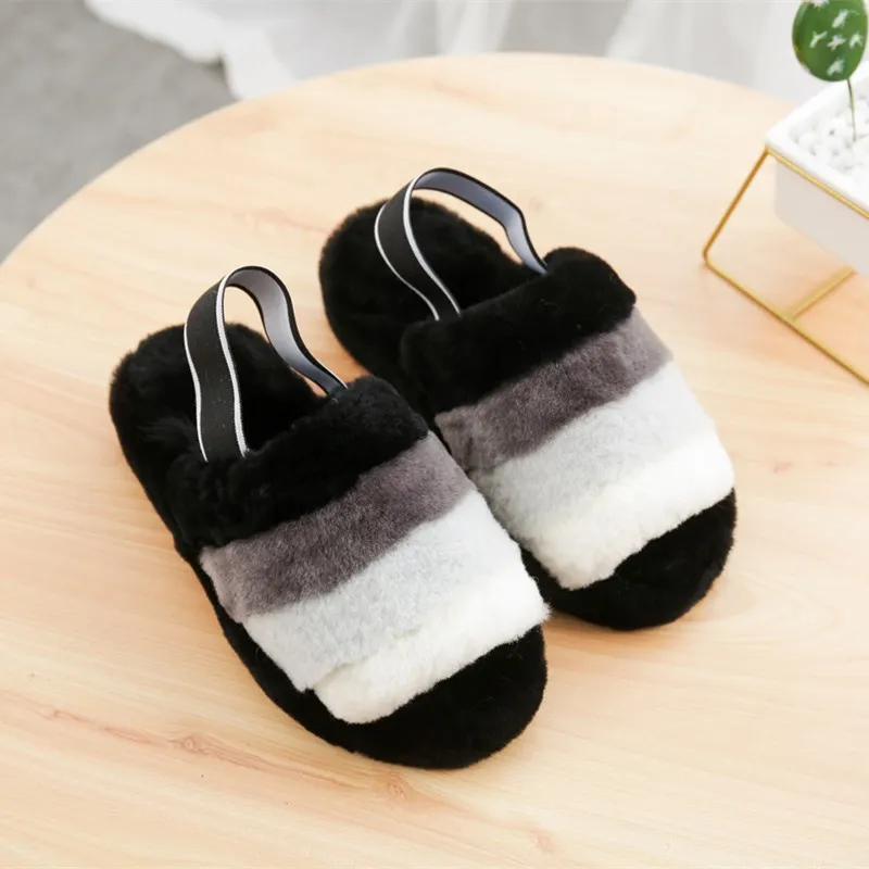 

Factory direct Hot cheap fur warm slides women home slippers women slide shoes