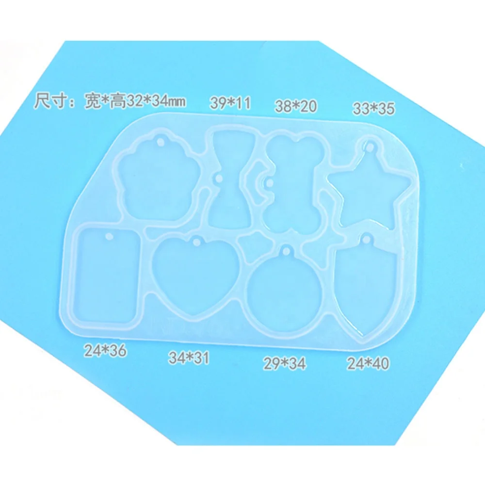 

74 PCS Resin Silicone Molds Jewelry Tools Dried Flowers Pendant Molds Set With A White Bag For DIY Jewelry Craft Making