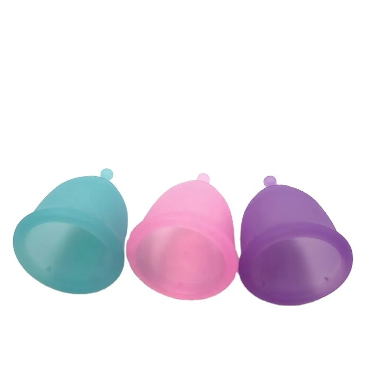 

10 Hours No Spill-Pad and Tampon Alternative Medical Grade Silicone menstrual cup pouch cup menstrual