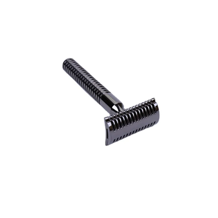 

Yaqi Gunmetal Color Double edge single blade Open Comb Shaving safety Razor