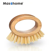 

Masthome Bamboo Kitchen Washing Wood Dish Washer annular handle Vegetable Fruit Brush