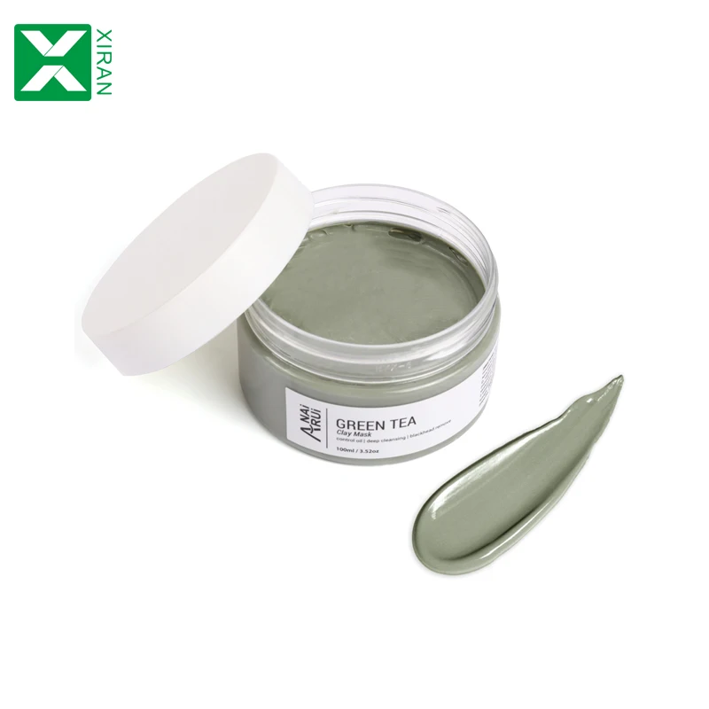 

Private Label Custom Bentonite Clay Facial Mask For Skin Care Mud Mask Matcha Green Tea Mud Mask, Green mud