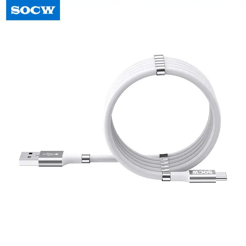 

Patented Organizer Self-Adhesive USB Charging Data Line Cable supercalla and Home Finisher Cord Type C USB Phone Charger Cable, Black white