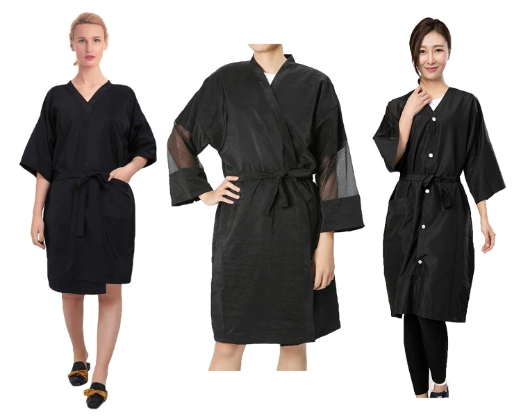 Custom Barber Cape Hair Cutting Kimono Salon Beauty Dressing Gown Spa ...